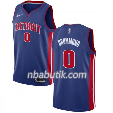 NBA Mænd Trøje Detroit Pistons Andre Drummond 0 Nike 2017-18 Blå Swingman NBA Mænd Trøje Detroit Pistons Andre Drummond 0 Nike 2017-18 Blå Swingman